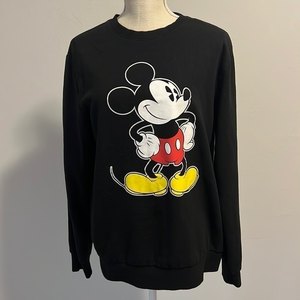 Disney‎ “The Original Mickey Mouse 1928” Black Crewneck Sweatshirt Size Large